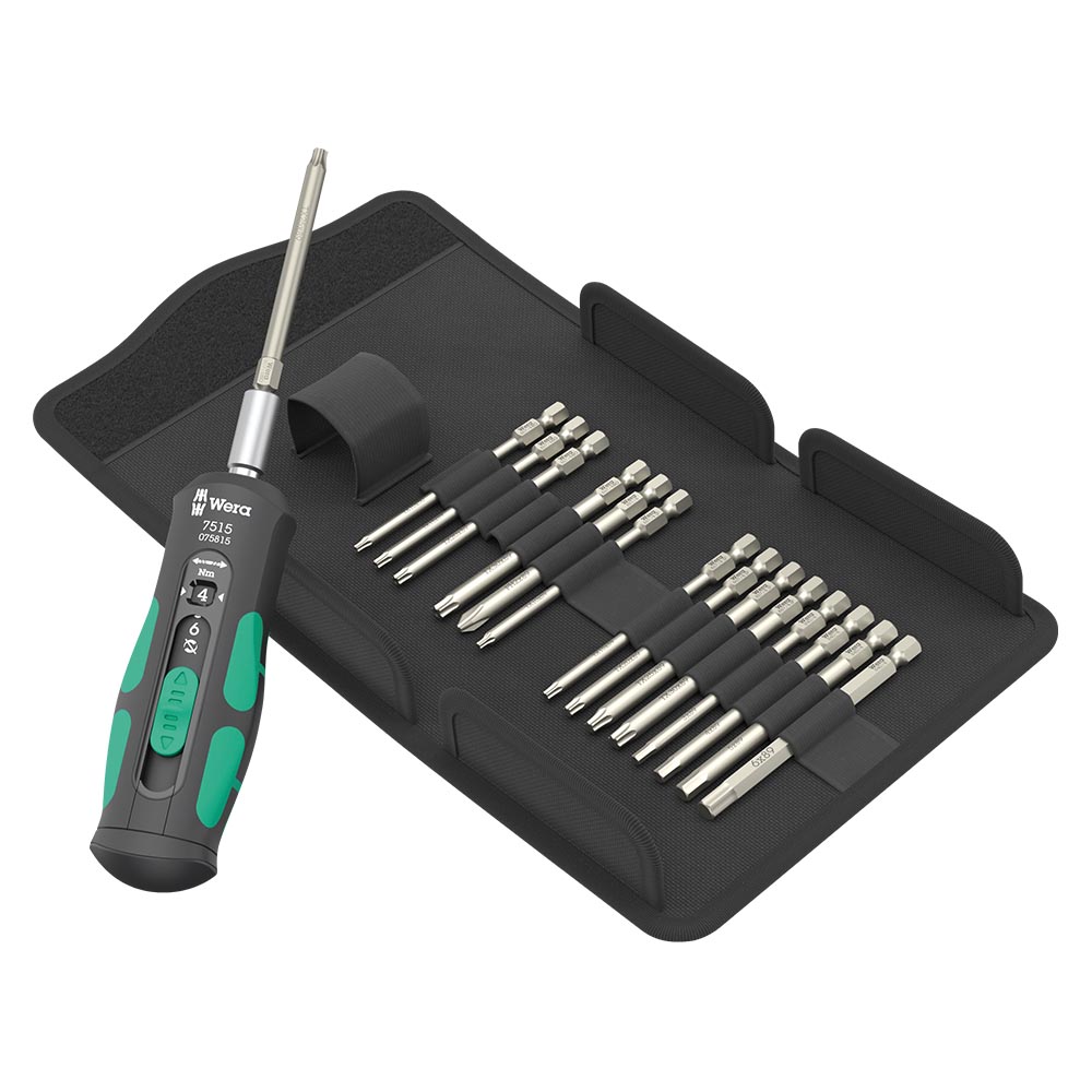 德國Wera快速扭⼒起⼦2.0~6.0Nm16件-帆布包