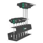 德國Wera T型HF星型扳手7支組附金屬置放架