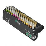 德國Wera⼗字⽶字星型HF彩⾊起⼦頭快速接桿(30⽀組)